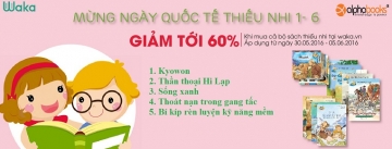 Alphabook khuyến mại sách thiếu nhi mừng 1/6 Alphabook khuyến mại sách thiếu nhi mừng 1/6