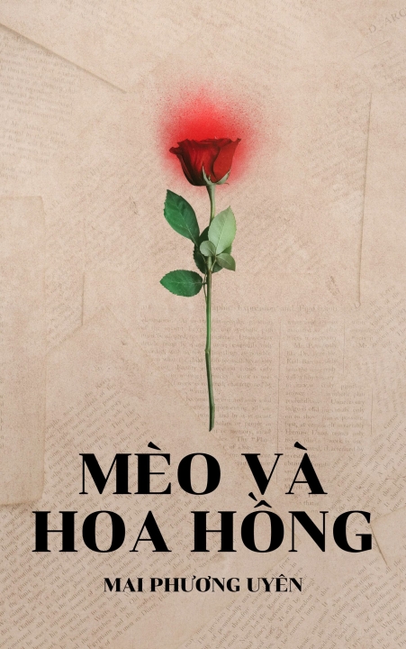 Mèo và Hoa hồng