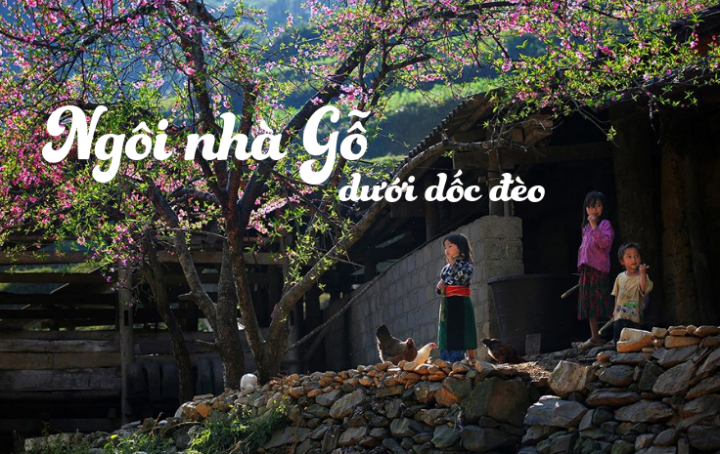 Ngôi nhà gỗ dưới dốc đèo
