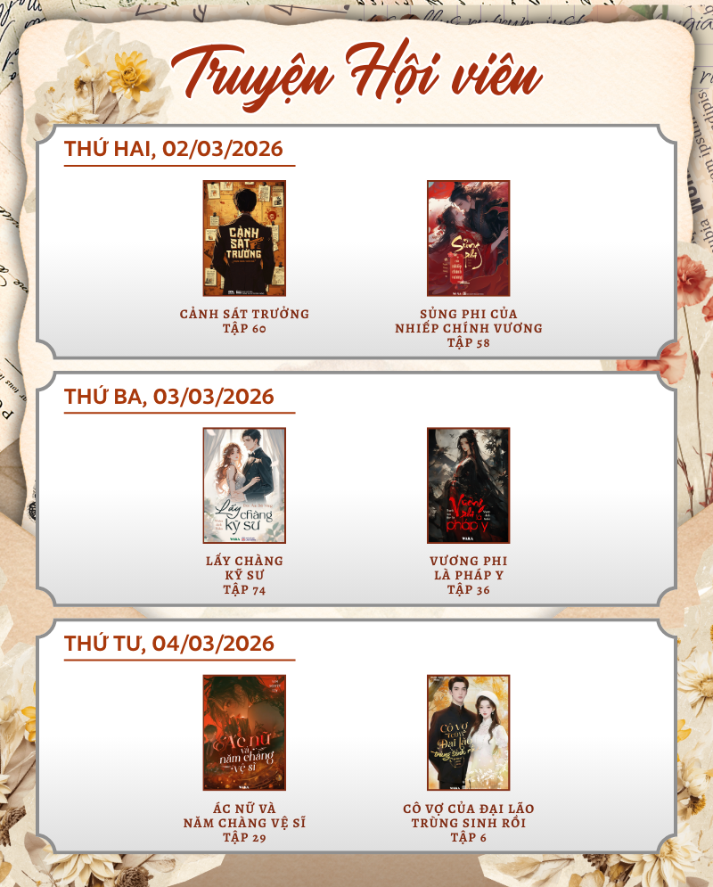 Lịch ph&aacute;t h&agrave;nh tuần 10: 8/3 đọc truyện hay, thay lời ch&uacute;c ngọt ng&agrave;o