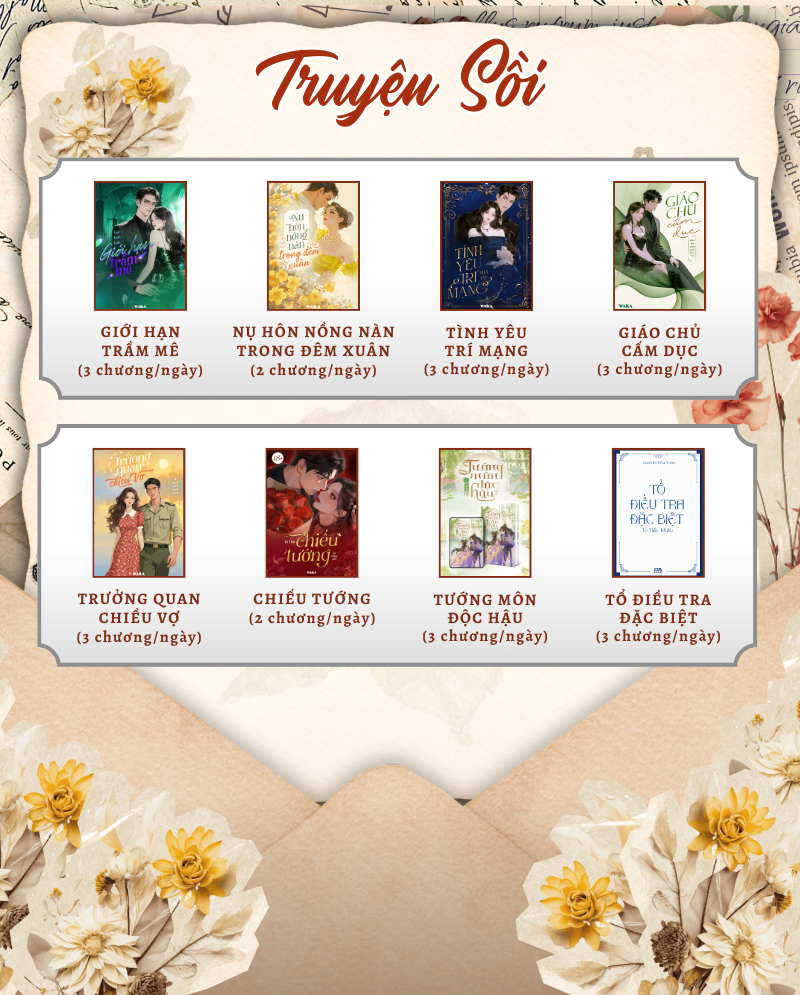 Lịch ph&aacute;t h&agrave;nh tuần 10: 8/3 đọc truyện hay, thay lời ch&uacute;c ngọt ng&agrave;o