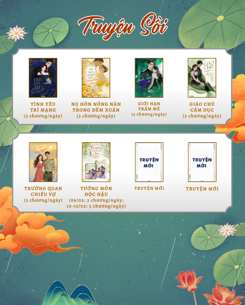 B&aacute;nh chưng xanh b&ecirc;n dưa h&agrave;nh đỏ - lịch tuần 7 ngập tr&agrave;n truyện hay!