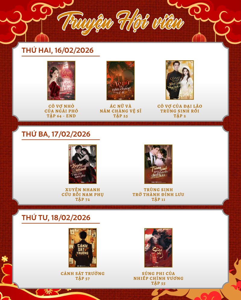 LỊCH PHÁT HÀNH TUẦN 8 - ĂN TẾT BÍNH NGỌ, KHÔNG LO THIẾU TRUYỆN!