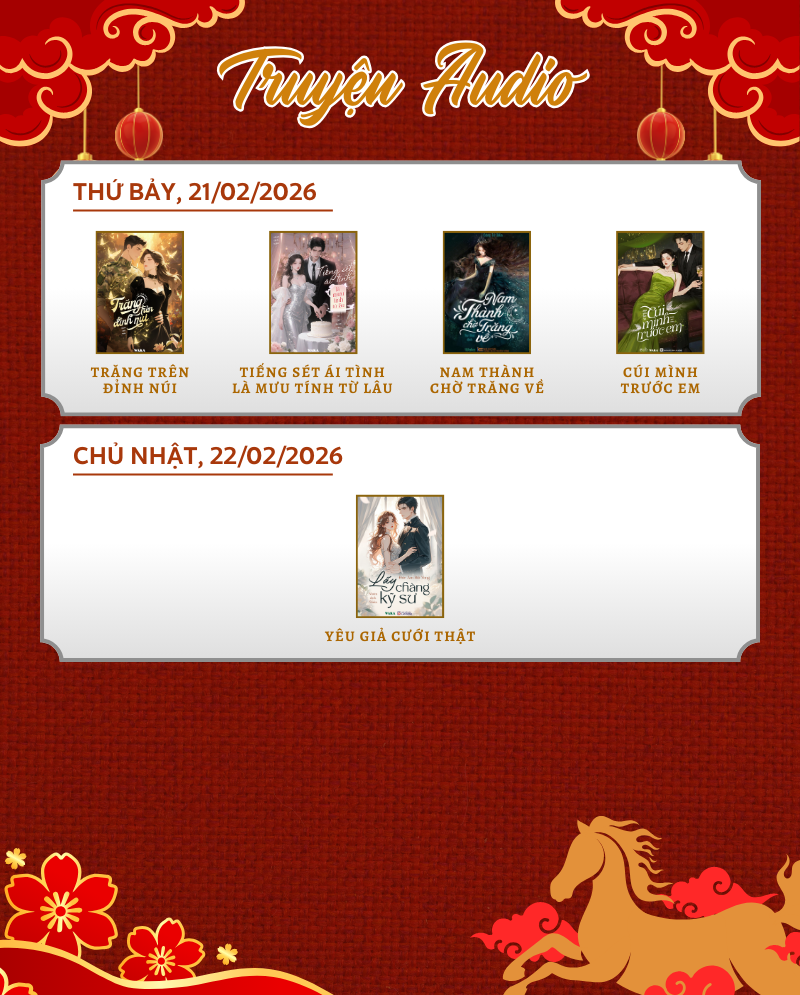 LỊCH PHÁT HÀNH TUẦN 8 - ĂN TẾT BÍNH NGỌ, KHÔNG LO THIẾU TRUYỆN!