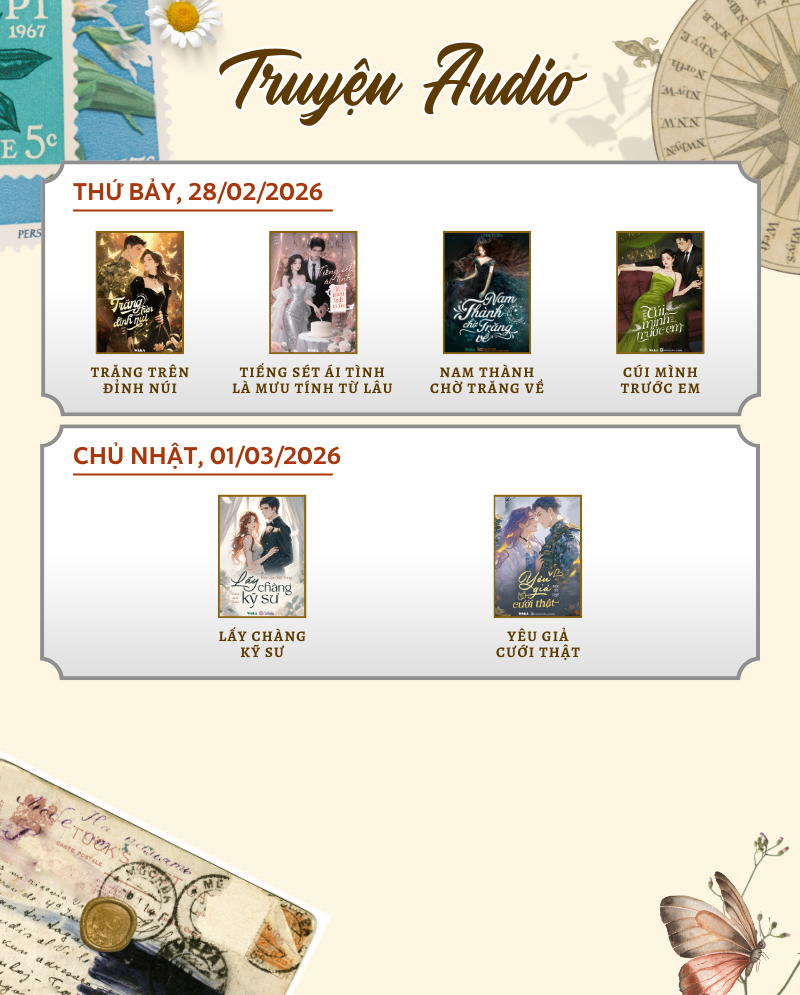 Lịch phát hành văn học tuần 9 - Sạc năng lượng hậu nghỉ Tết Bính Ngọ