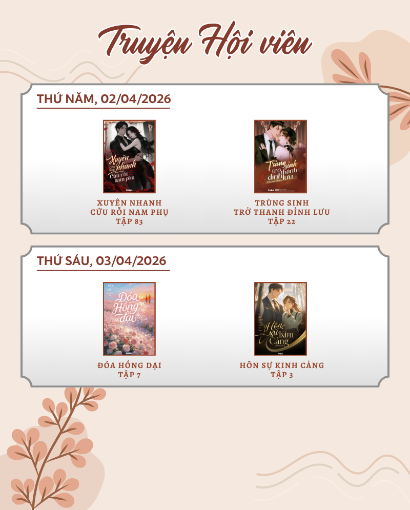 Lịch ph&aacute;t h&agrave;nh tuần 14: Chương truyện mới, cảm x&uacute;c mới!