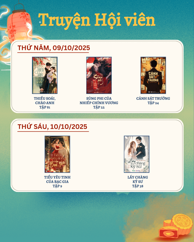 Tuần mới, truyện hot đã lên sóng! Check ngay lịch phát hành tuần 41