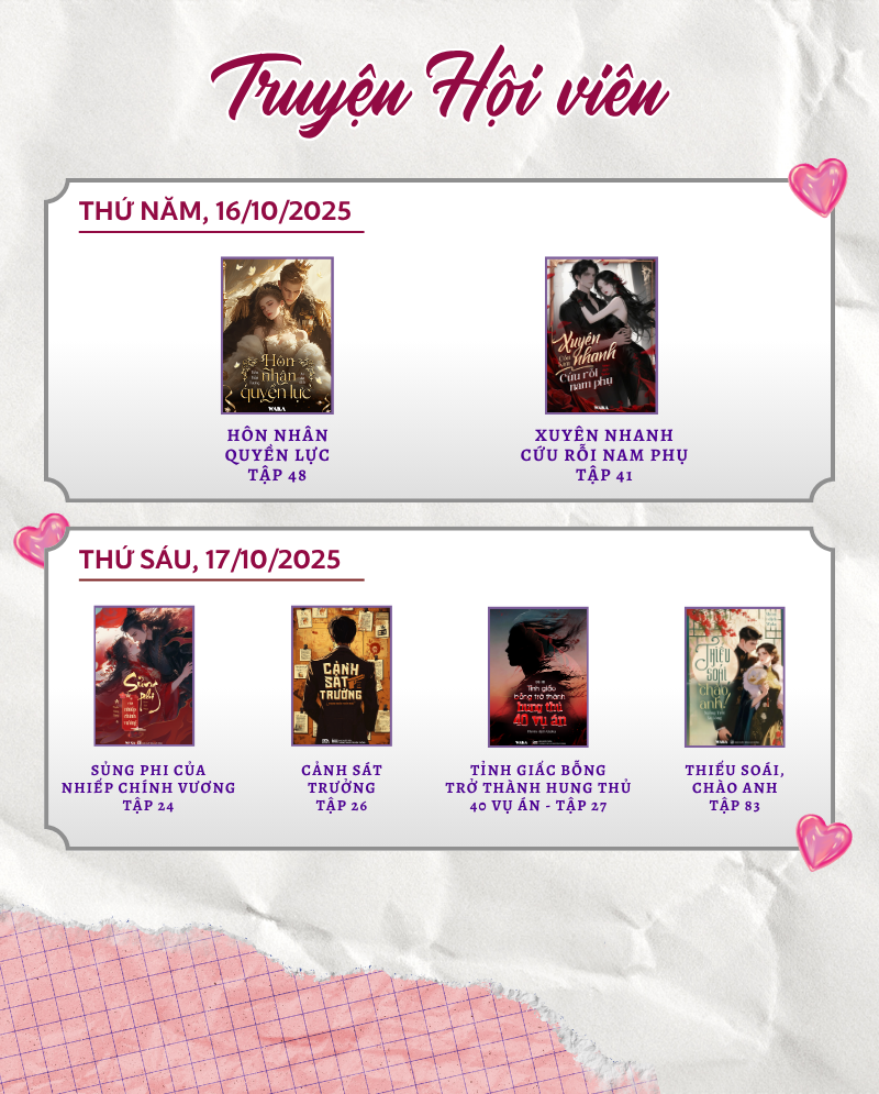 Lịch phát hành văn học tuần 42: Siêu phẩm mới liên tục đổ bộ Waka!