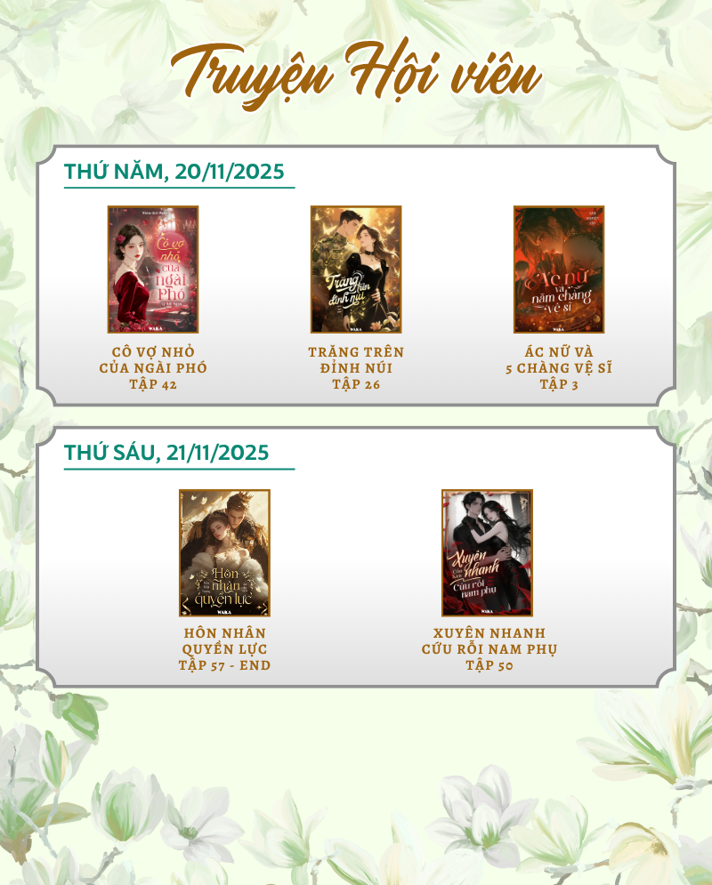 Tuần 47 cực sôi động với lịch phát hành truyện HOT!