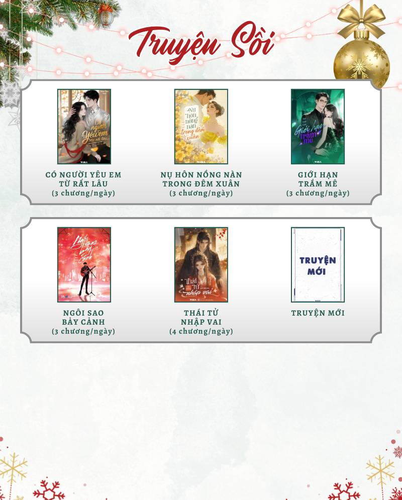 Lịch văn học tuần 52 sưởi ấm mùa Giáng sinh này