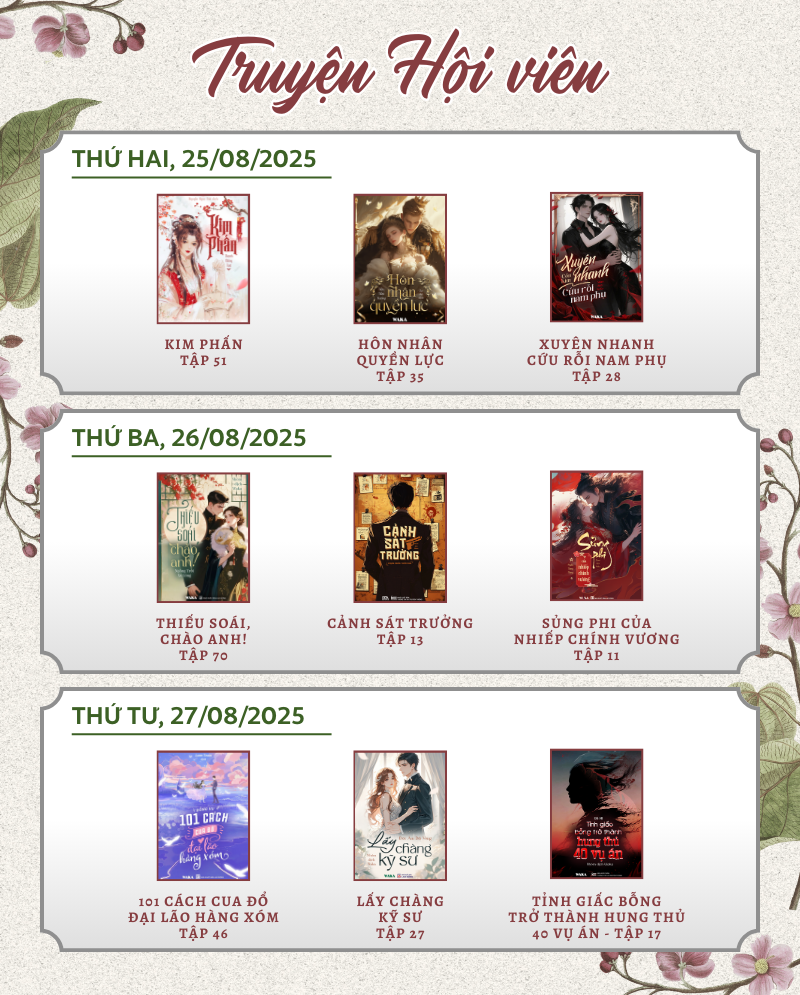 Tuần 35 bùng nổ cùng loạt truyện HOT: Mọt đã note lịch của Waka chưa?