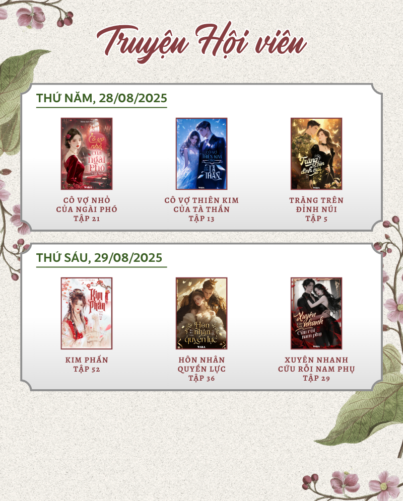 Tuần 35 bùng nổ cùng loạt truyện HOT: Mọt đã note lịch của Waka chưa?