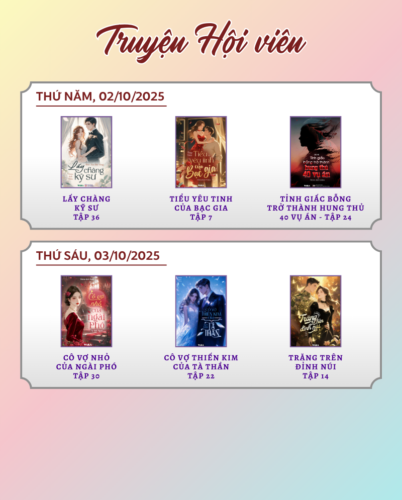 Tuần 40 đầy năng lượng: Hàng loạt siêu phẩm ngôn tình chờ bạn “quẩy”!