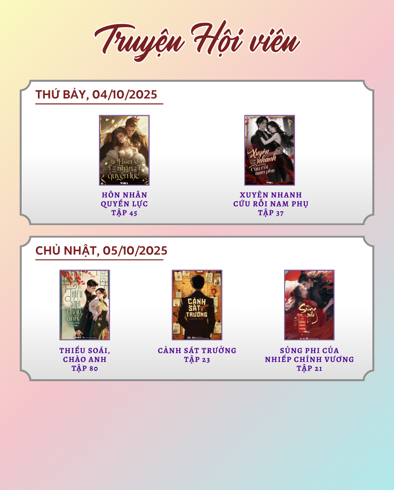 Tuần 40 đầy năng lượng: Hàng loạt siêu phẩm ngôn tình chờ bạn “quẩy”!