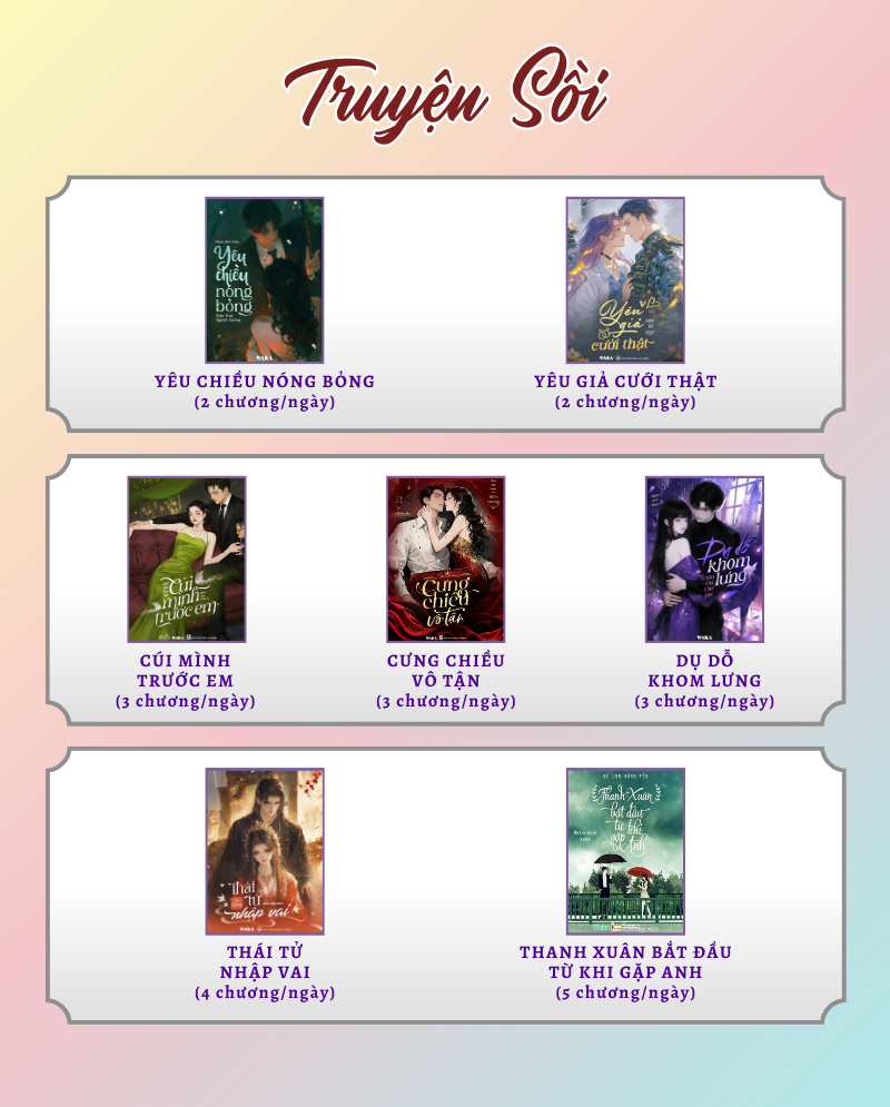 Tuần 40 đầy năng lượng: Hàng loạt siêu phẩm ngôn tình chờ bạn “quẩy”!