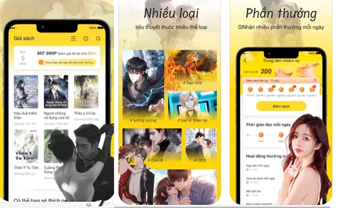 Top 10 app đọc truyện ngôn tình online hay và hot nhất