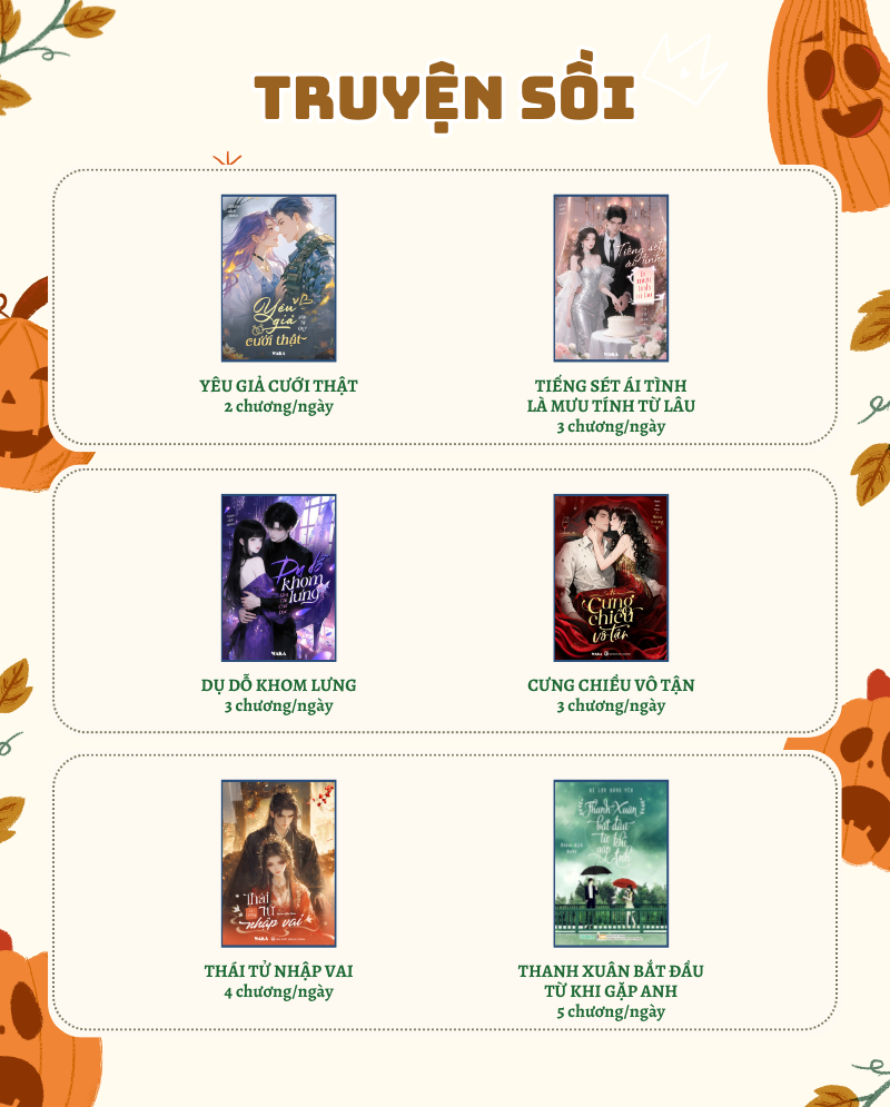 Tuần 44 đầy năng lượng: Hàng loạt siêu phẩm ngôn tình chờ bạn “quẩy”!